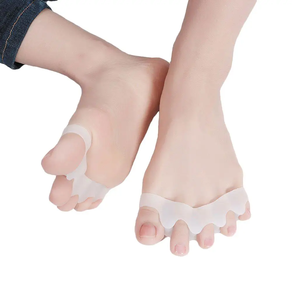 Silica Gel Hallux Valgus Toe Separators Toe Straightener Toe Stretchers for Women and Men Eda House in Shoe Toe Spacer