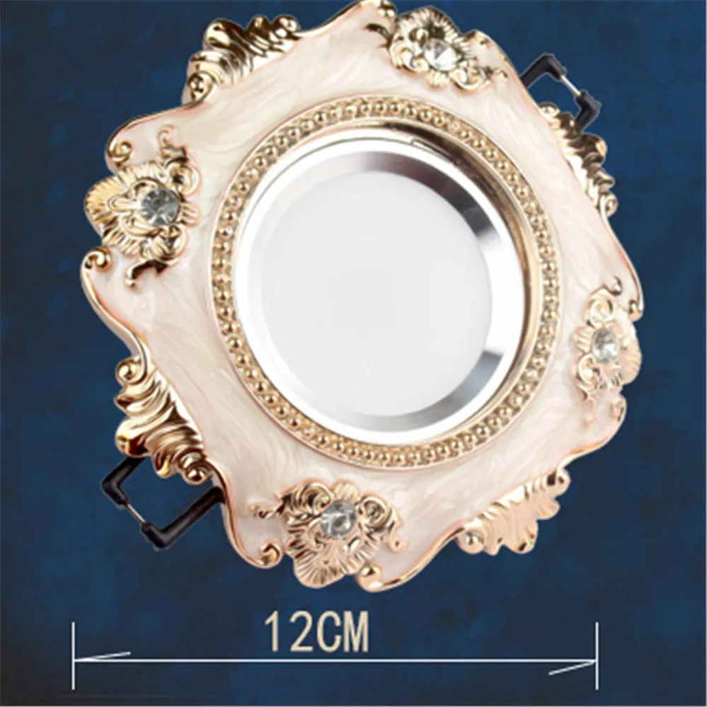 European Luxury Diamond Phnom Penh Led Downlight 3W 5W 110V 220V Home Deco Living Room Kitchen Spotlight Hole 6Cm Recessed Lamp