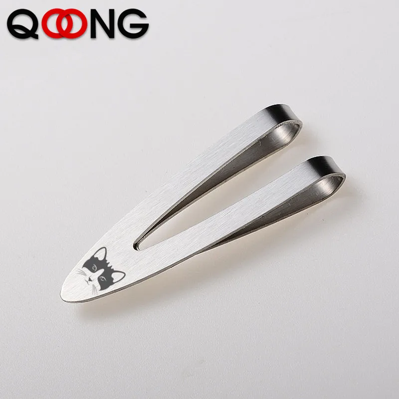 Custom Lettering Stainless Steel Money Clip Cash Clamp Holder Portable Money Clip Wallet Purse for Pocket Metal Money Holder