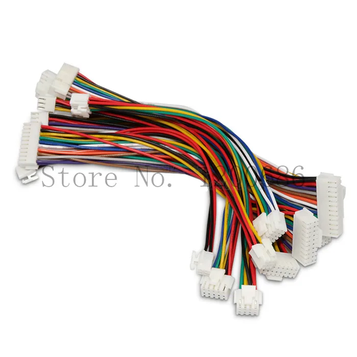 

26AWG 300 мм PHB2.0 JST 2,0 мм Шаг PHB PHBR-10VS 10 контактный разъем жгут проводов 2,0 мм Шаг 300 мм двойная головка на заказ