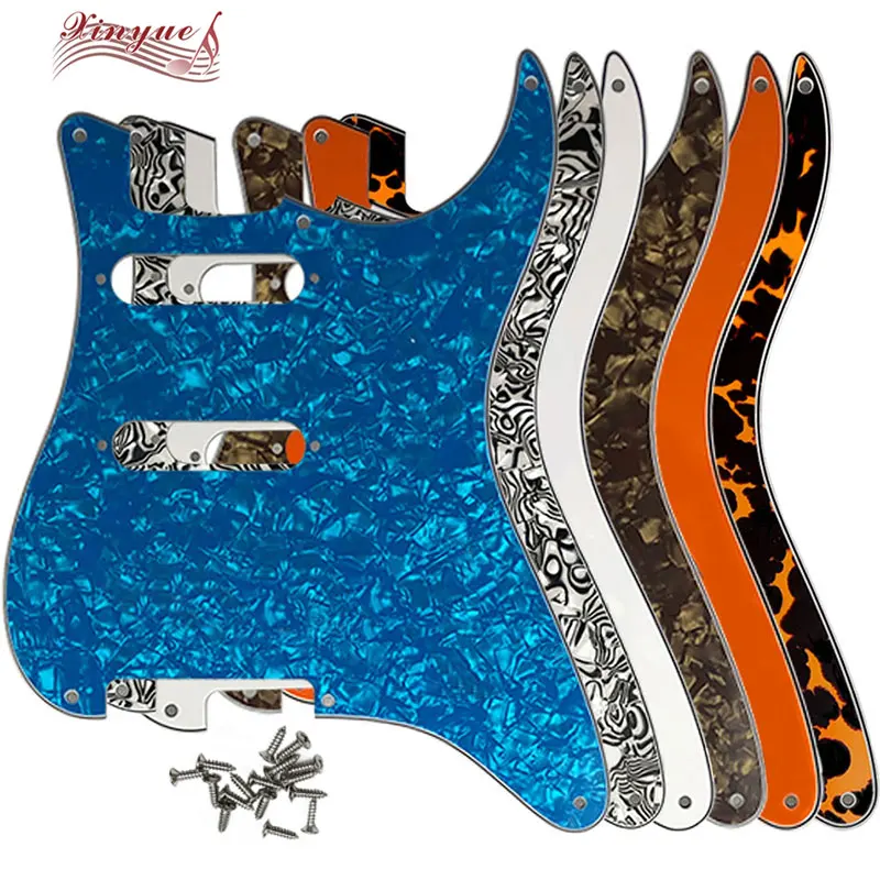 Xinyue Guitar Parts - For  US 11 Screw Hole Standard Start SS Guitar Pickguard No Bridge Hole Without Pickup Hole