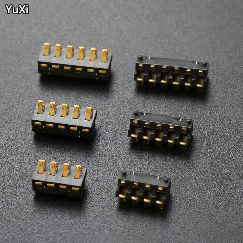 YUXI 10Pcs Battery Seat Shrapnel Battery Connector 2.54 Pitch BC-35-2P 3P 4P 5P 6P Charging Sand Shrapnel Test