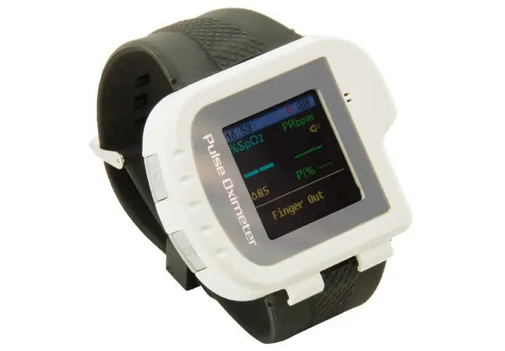 Wrist pulse oximeter Fingertip Color OLED Display SpO2 Probe Software,Watch Type Wareable Pulsioximetro