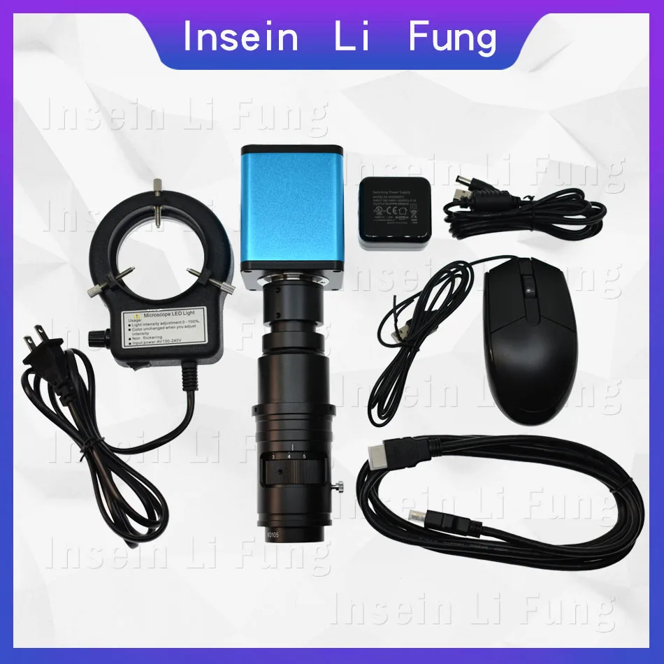 Full HD 1080P Sony Sensor Industrial Video Microscope Camera HDMI Zoom C-Mount Lens Restore Color Welding Repair Detection