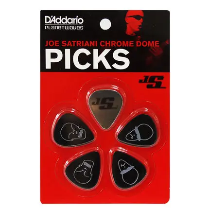 D'Addario גלי Planet JSCD-01 ג 'ו סטריאני מבחר Plectra מתווכים, כרום כיפה, 5 מרים 1 חבילת סט
