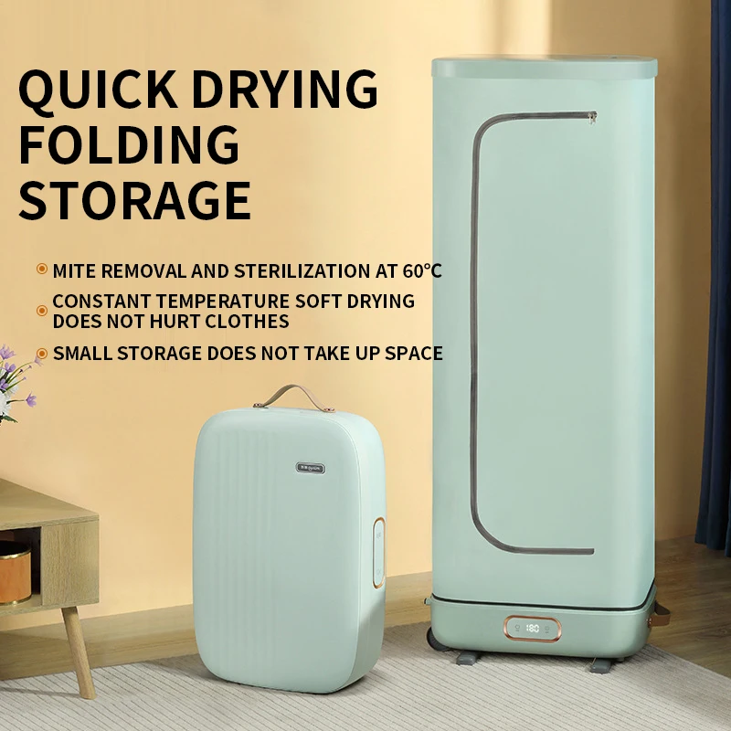 

DL-1216 Clothes dryer 800W household quick-drying clothes dryer small folding silent clothes dryer 0-180min timing