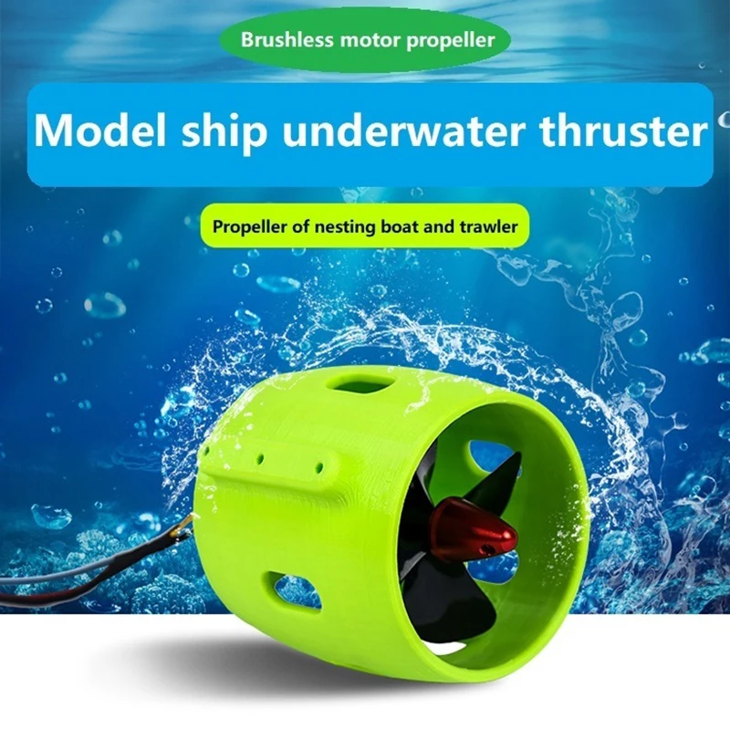 DC 12V 24V Underwater Jet Boat 4-Blade CW CCW Thruster Engine Used In DIY Remote Control Robot Decoy Nest Ship Submarine Motor