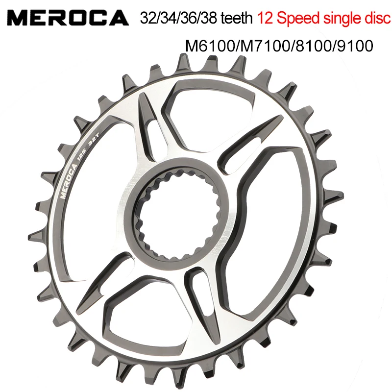 MEROCA Chainrings 32T/34T/36T/38T 7075AL for SHIMANO Direct Mount Crank,FC-M9100 FC-M8100 FC-M7100,SM-CRM95 SM-CRM85 SM-CRM75