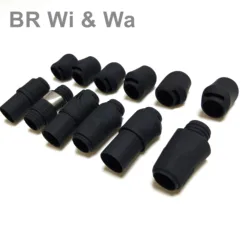 BR Wi&Wa SKSS reel seat Matte Black Non-slip ,super wear-resistant Size 16 DIY reel seat repair fishing rod