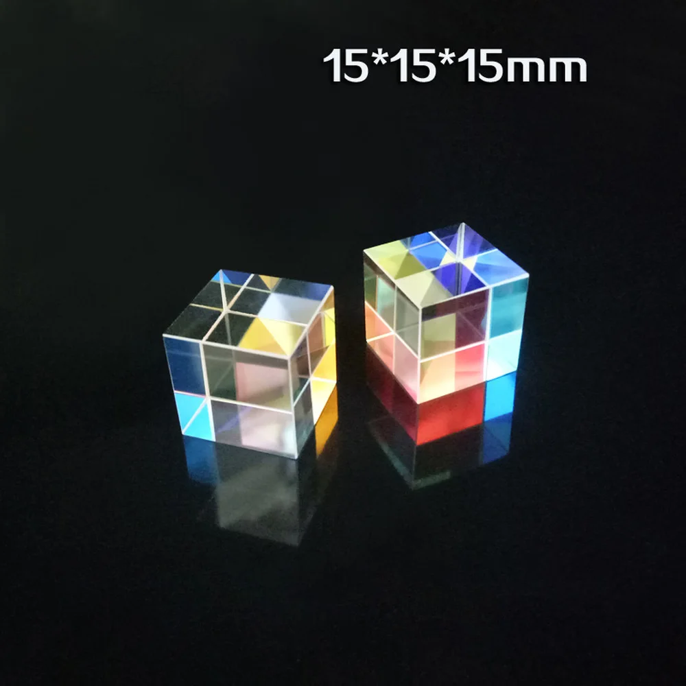 Creative Gift of Cubic Science Cube Diamond Mirror for Rainbow Light Photography with Hexahedral Prism