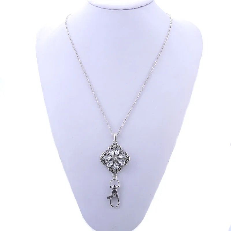 Boom Life 2019 New Snap Jewelry Working ID Holder Lanyard Snap Pendant Necklace Fit 18mm Snap Button Jewelry DIY Snaps Necklace