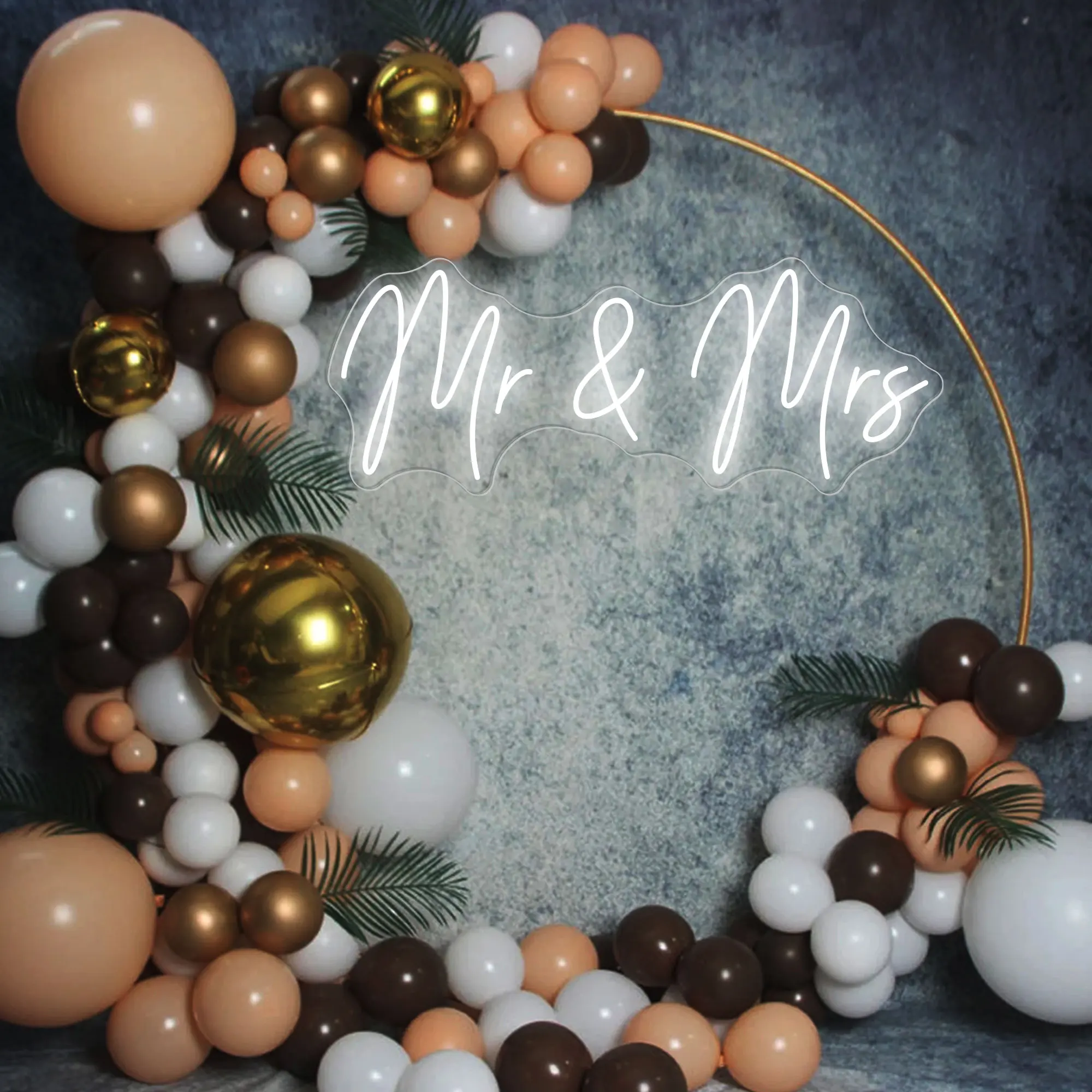 Mr & Mrs Wedding Neon Sign Neon Engagement Gift Wedding Favor Garden Party Mr and Mrs Sign  Party Kids Wedding