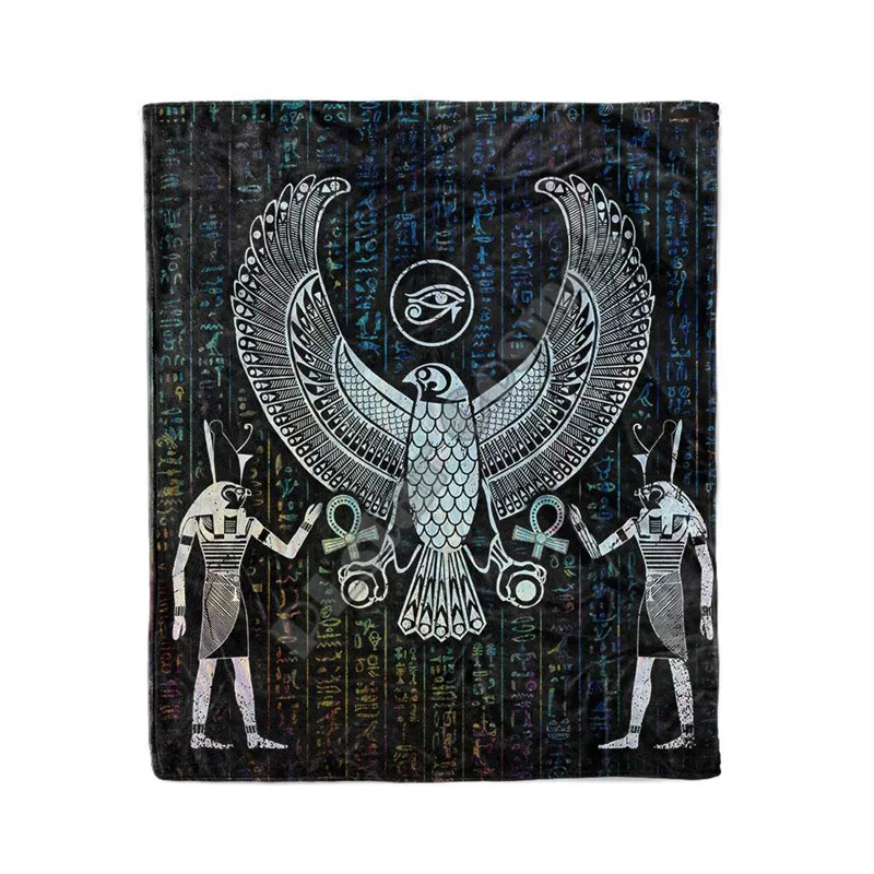 

Horus Blanket 3D Printed Plush Fleece Blanket Adult Home Office Washable Casual Kids Sherpa Blanket 04