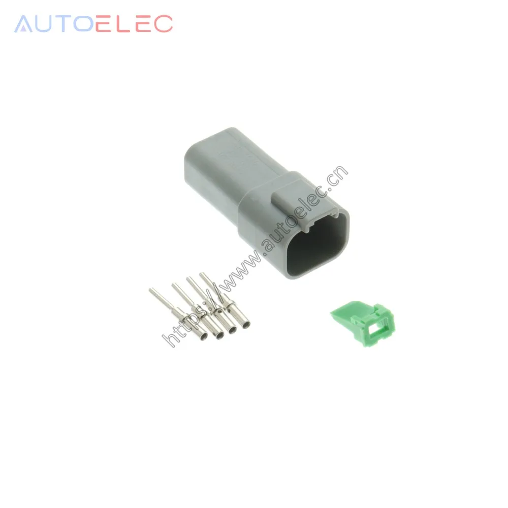 100Kits Deutsch DT04-4P plug W4P wedgelock waterproof wire Connector offer a range of 2 to 12 Way, 13A rated sealed connectors