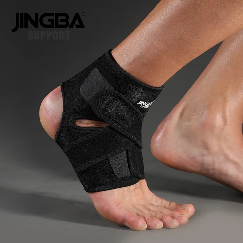 JINGBA SUPPORT 1 PCS Adjustable Compression Ankle Brace Support Protective Sports Ankle joint Protector Dropshipping