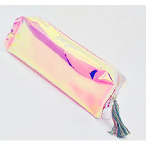 1 Pcs Kawaii Pencil Case Laser transparent sequins School Pencil Box Pencilcase Pencil Bag School Supplies Stationery