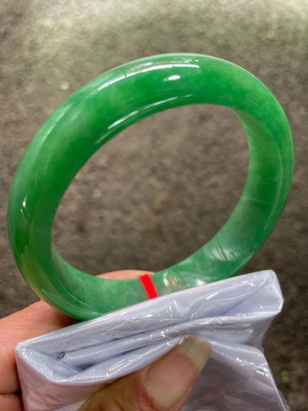 

Class A Pure Natural Burma Jadeite Ice Green Precious Jade Bangle Exquisite Fashion Bracelet Accessories Gift Top Jewelry