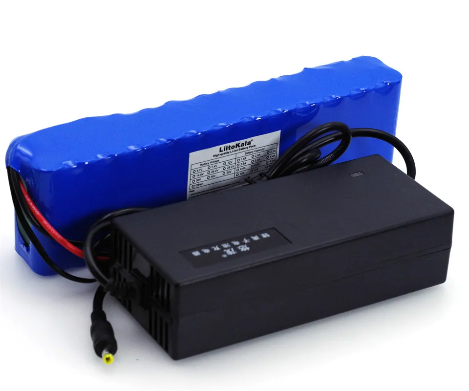 LiitoKala 48V 5.2ah 13s2p High Power 18650 Battery Electric Vehicle Electric Motorcycle DIY Battery 48v BMS Protection+ Charger