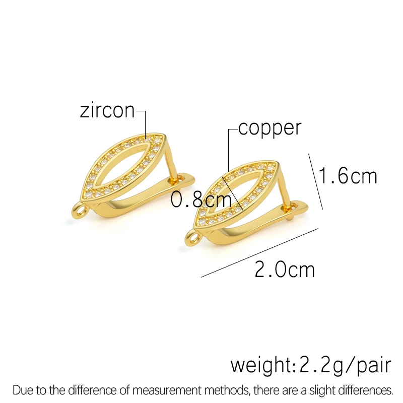 Fashion Evil Eye  Earrings Hooks DIY Earrings Clasps Hooks for Woman Handmade Jewelry Making Accessories