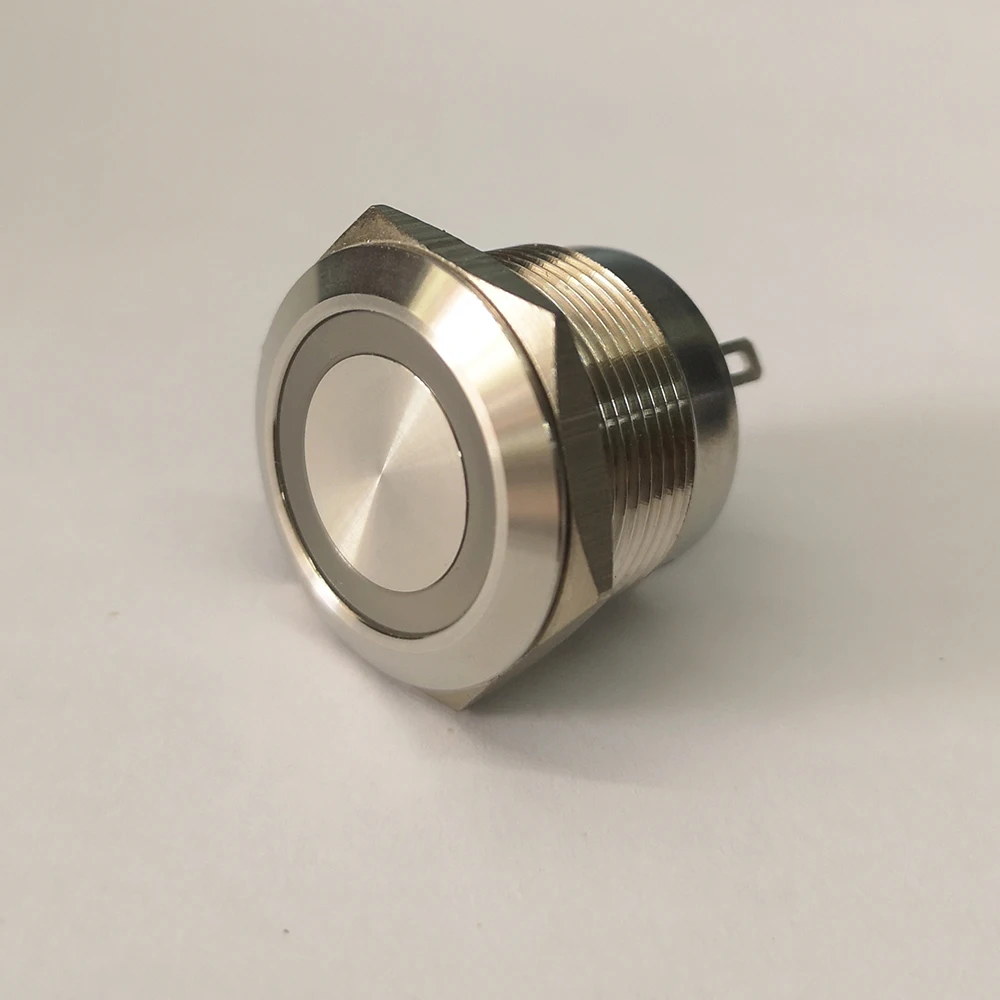 10 pieces 22mm Momentary Normally Open Ring Illumination Push Button Anti Vandal Switch