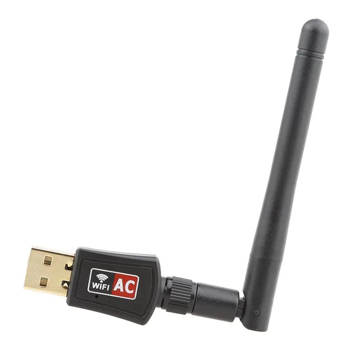 802.11B/G/N/AC dwuzakresowy 600 mb/s RTL8811CU bezprzewodowy Adapter USB WiFi dongle z 2.4G i 5.8G zewnętrzny Wifi antena dla androida