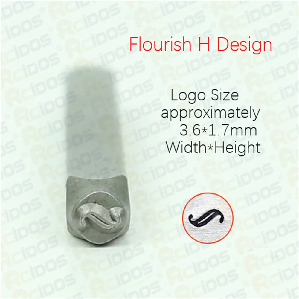 3mm Flourish H/I Design Metal Jewelry Design Stamps,DIY Bracelet/jewelry symbols steel stamp