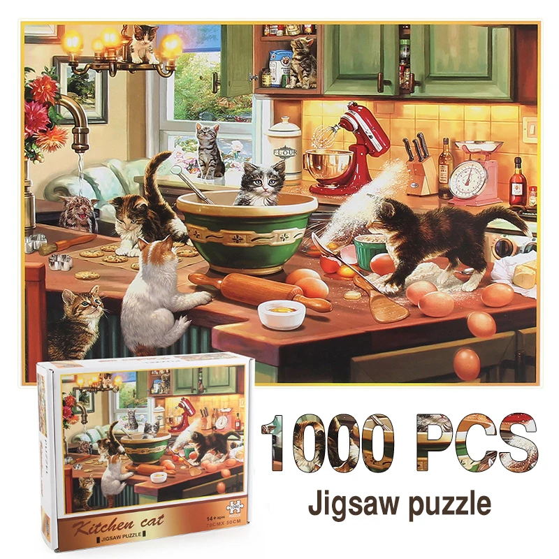 1000 Stukjes Dier Puzzel Educatief Speelgoed Kinderen Volwassen Leren Educatief Assemblage Speelgoed Spel Montessori