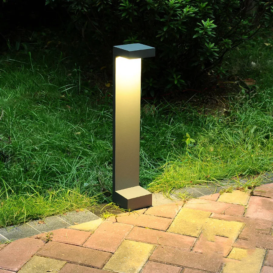 aluminio outdoor pathway lights ip65 impermeavel landscape path lights outdoor fence bollard light for lawn patio decor 10w 01