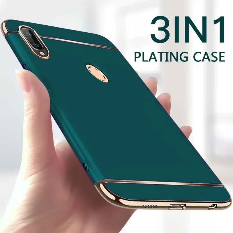 Luxury 3 In 1 PC Hard Case For Huawei P20 P30 P40 Lite Cover For Huawei Mate 30 20 Lite Honor 8 9 10 20 Lite 20i 10i 8X Case