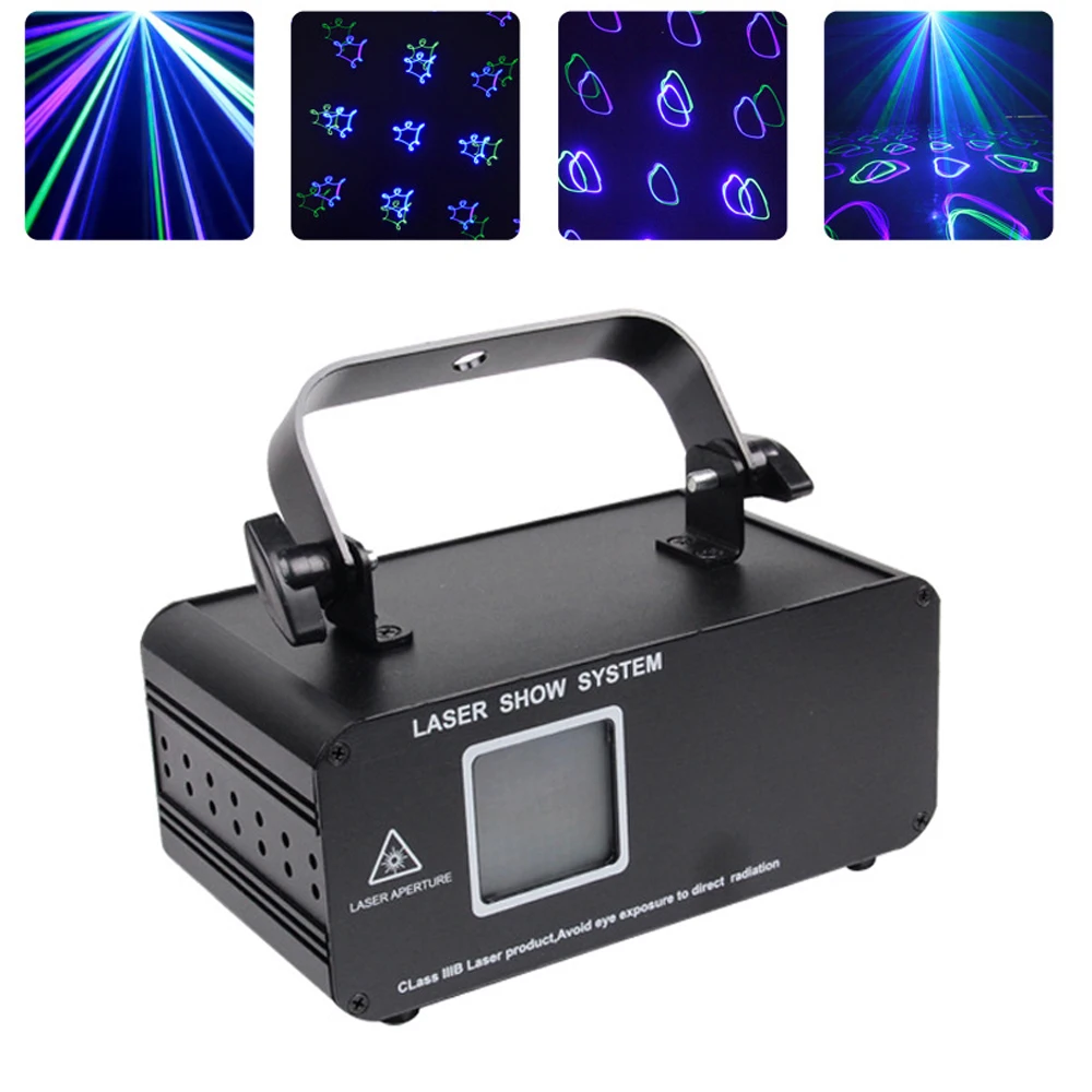 150MW Green/Violet DMX Animation Laser Projector Pro Dj Disco Stage Lighting Effect Party Wedding Christmas Holiday Scanner Dj