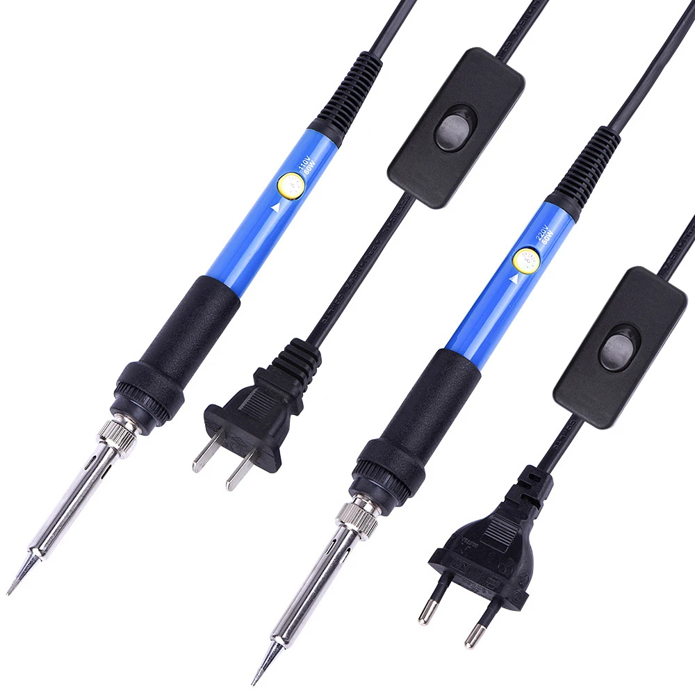 電気温度調節可能な高温サーモスタット,220v/110v,60w,溶接ステーション,熱ペンシルチップ