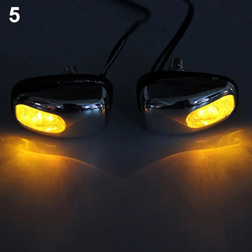 1 Pair Auto LED Light Windshield Windscreen Jet Spray Nozzle Wiper Washer Lamp