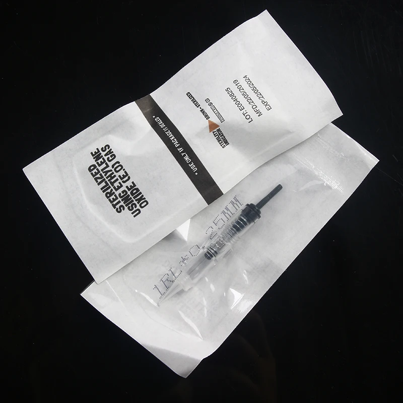 10pcs/box Revolution Permanent Makeup Screw Needle Cartridge 1RL Tattoo Needle Cartridge For Black Pearl  Machine kits