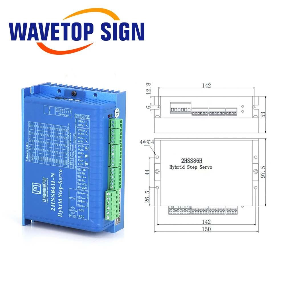 Nema34 Closed Loop Motor 8.5Nm Hybrid Stepping Motor Nema 34 6A 1200Oz-in Motor Driver DC(40-110V) / AC(60-80V)