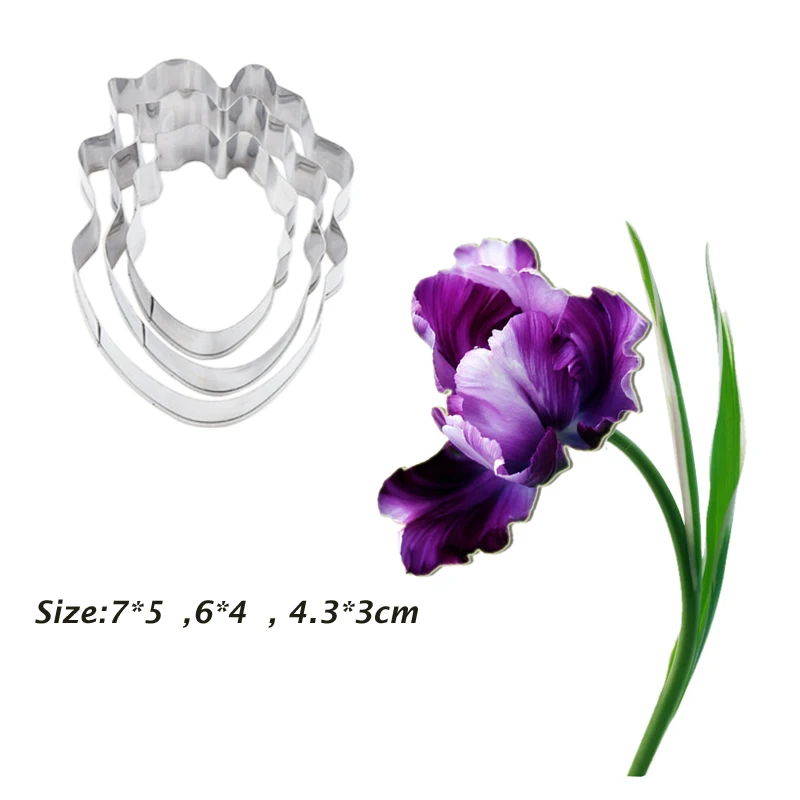 Tulip Petal Veiner Silicone Molds Fondant Mould Cake Decorating Tools Chocolate Gumpaste,Sugarcraft Clay Water Paper Forms CS254