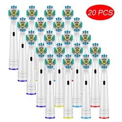 20x Cabeças de Escova de Substituição Para oral B D12,D16,D29,D20,D32,OC20,D10513, DB4510k 3744 3709 3757 D19 OC18 D811 D9525 D9511