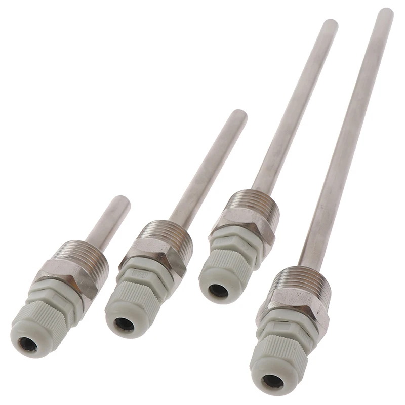 

1 X Durable 50-200mm Stainless Steel Thermowell 1/2" NPT Threads For Temperature Sensors