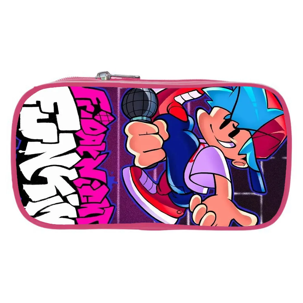 Friday Night Funkin Pencil Case Pencil Bags Cartoon Woman Cosmetic Bag Student Boys Girls Pencil Box Kids Pen Case Coin Purse