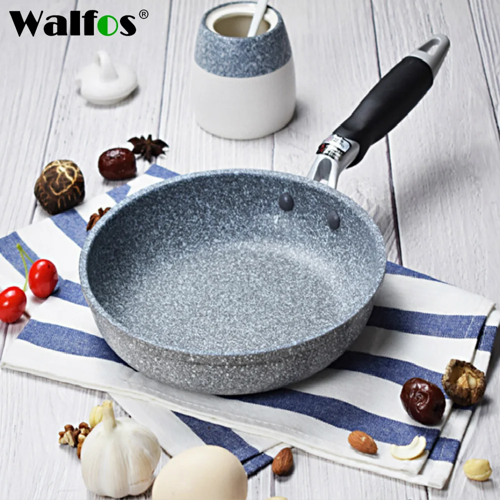 

WALFOS Frying Pan Wok Pan Non-Stick Pan Skillet Cauldron Induction Cooker Frying Pans Pancake Pan Egg Pan Gas Stove Home Garden