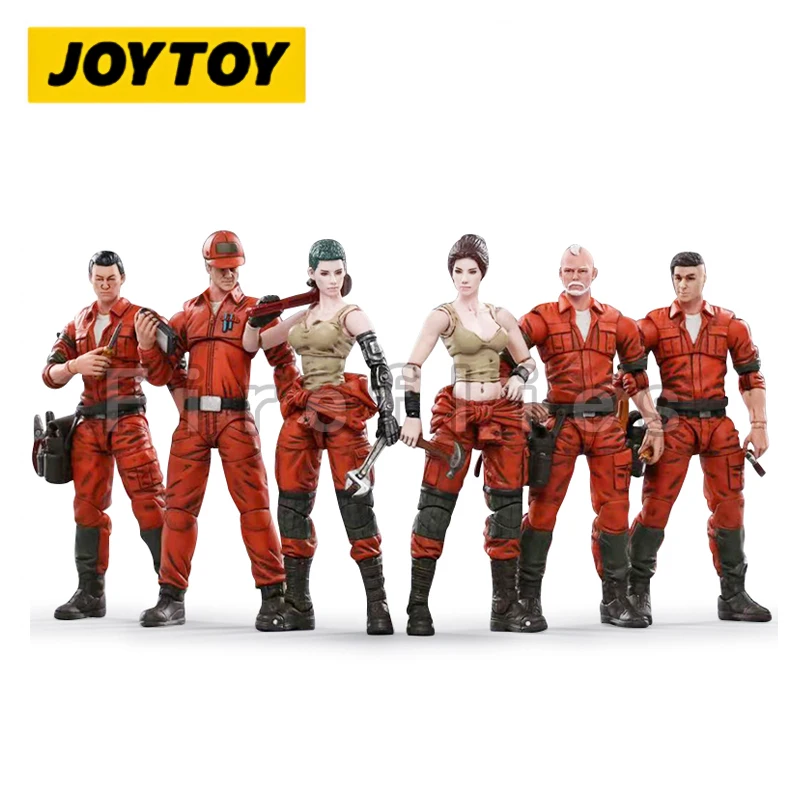 

1/18 JOYTOY 3.75inches Action Figure (6PCS/SET) Maintenance Team B Anime Collection Model Toy For Gift Free Shipping