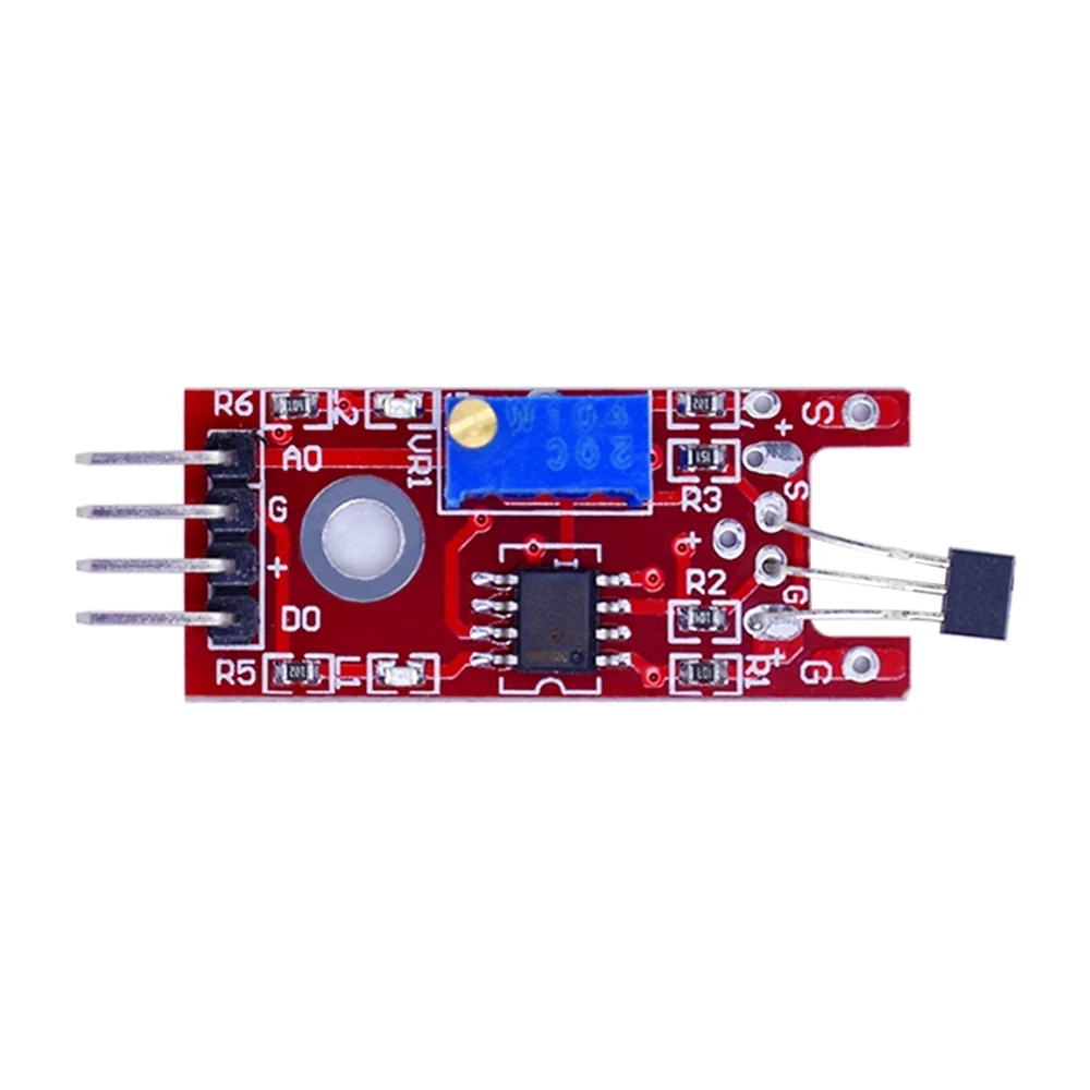 Placa de Sensor Hall magnético lineal, interruptor de KY-024, módulo de sensores Hall de conteo de velocidad para Arduino, bricolaje, KY024