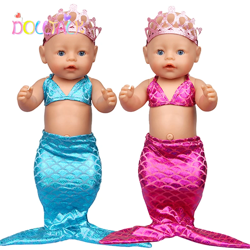 18inch 43cm Baby New Born Doll Clothes Accessories Make Up Mermaid Clothes Suit For Baby Kid Birthday&Festival Gift Panties