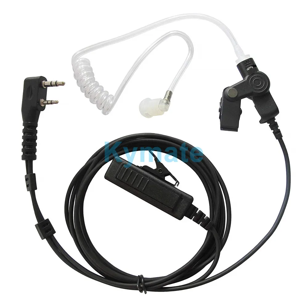 

2 Pin Acoustic Tube Headset Earpiece With Mic for Kenwood TK3160 HYT BAOFENG UV-5R BF-888S UV82 BF-F8 TYT KG-669 KG-689