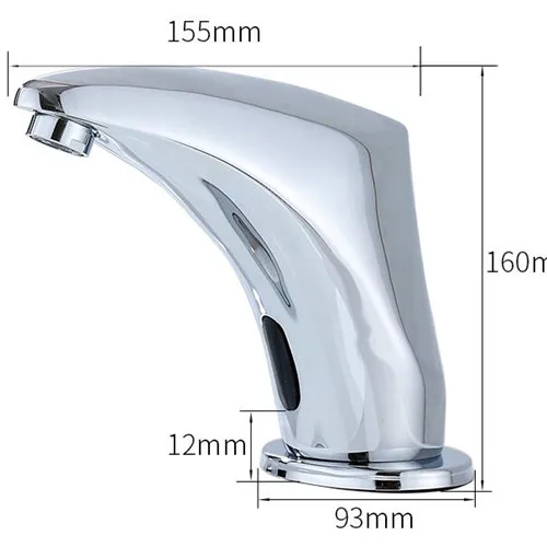 Chrome Plated Automatic Sensor Tap Faucet Adapter Water Saver Device