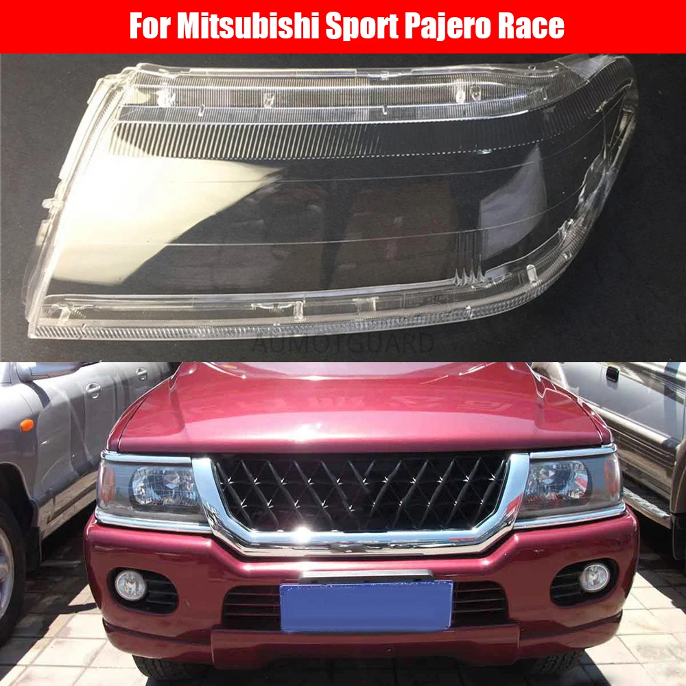 

Car Headlight Lens For Mitsubishi Sport Pajero Race Car Headlamp Lens Replacement Auto Shell Cover