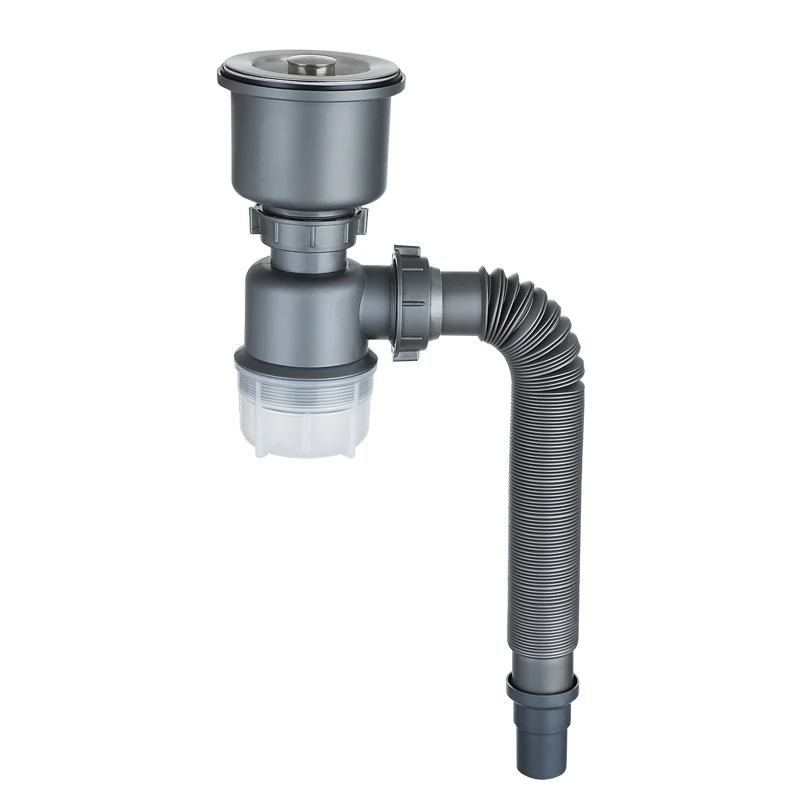 Kitchen sink double sink sink pipe fittings sink stainless steel sink set single and double sink drain pipe   WJB32519