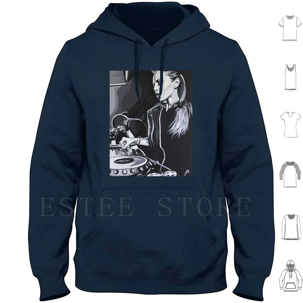 De Luca Hoodies Long Sleeve De Luca Dj Female Dj Techno House Napoli Italy Sola Mente Records Electronic