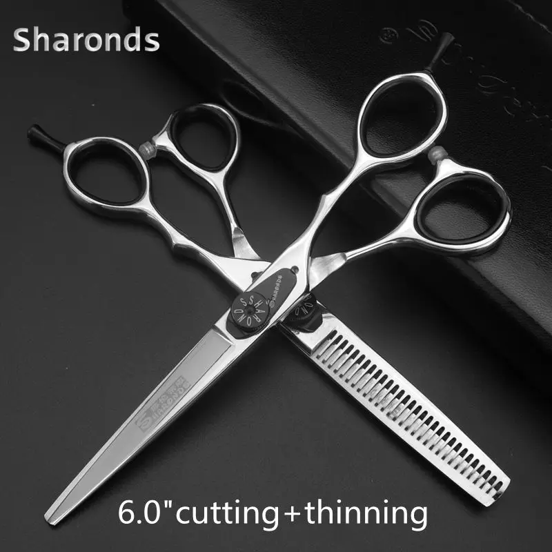 Neues Haarschneidescheren-Set Professionelle Friseurscheren Hochwertige Schönheitssalon-Scheren 5,5/6,0 Zoll Haarschneidewerkzeug – Detail 16