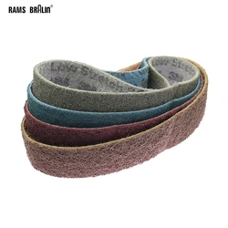 4 pcs 686x50mm Nylon Flax Abrasive Sanding Belt 2x27 in. for Metal Plastic Striping Deburring