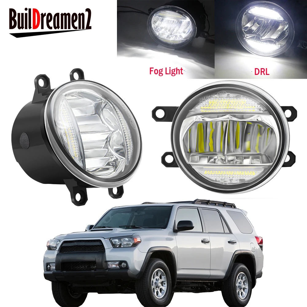 

2 X Car Right + Left Fog Light Assembly LED Daytime Running Lamp DRL 30W 12V For Toyota 4Runner 4 Runner 2010 2011 2012 2013